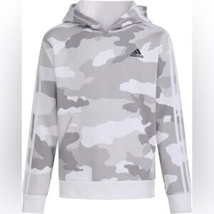 Adidas boys youth grey camo hoodie size extra large